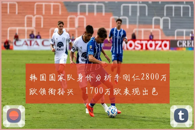 韩国国家队身价分析李刚仁2800万欧领衔孙兴慜1700万欧表现出色